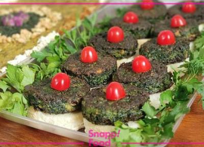 طرز تهیه کوکو سبزی قالبی و مجلسی در ماهیتابه